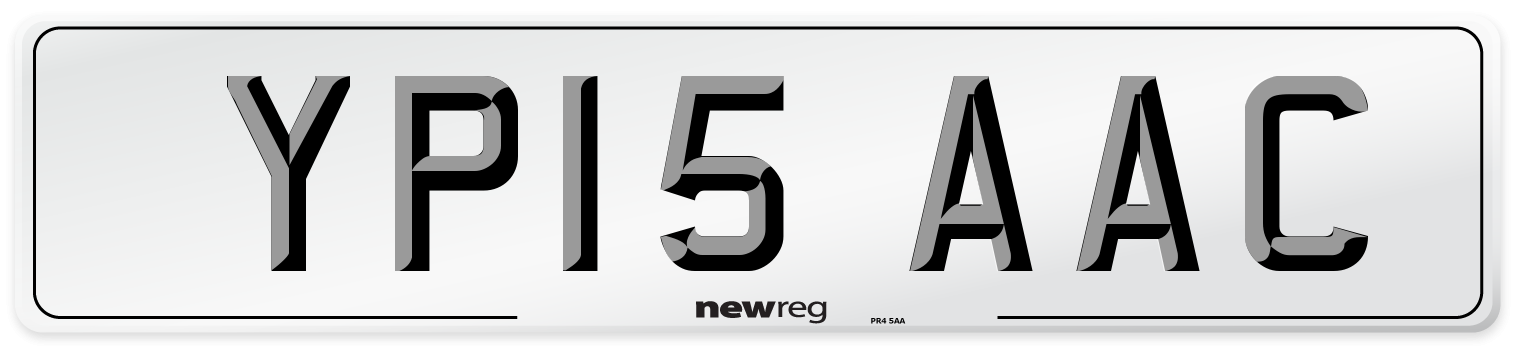 YP15 AAC Number Plate from New Reg